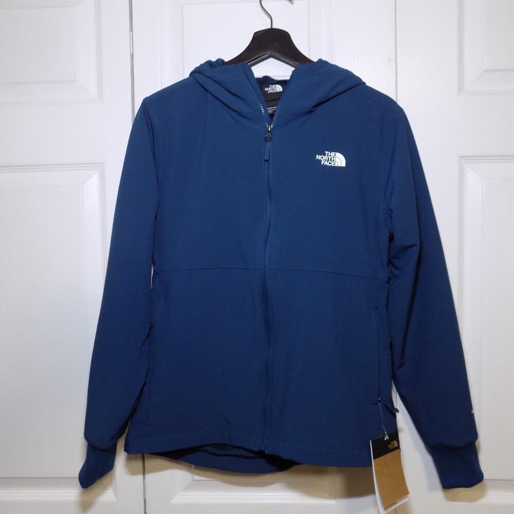 The North Face Women's Shelbe Raschel Midnight Petrol Hooded Jacket- Size Small
